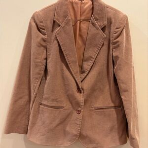 Corduroy Blazer in Tan
